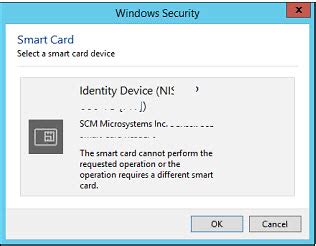 the smart card cannot perform the requested operation epass2003|The smart card cannot perform the requested operation .